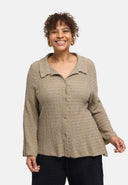 'Marella' blouse – cotton blend, textured fabric
