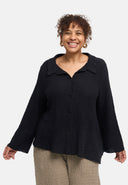 'Marella' blouse – cotton blend, textured fabric