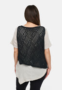 Kekoo Knitted Wrap Asymmetric 'Cotton'