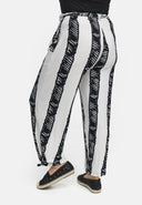 Suorat stretch-housut viskoosista 'Sovana'