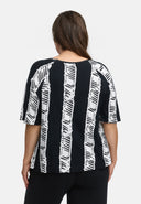 Camiseta quadrada em viscose elástica leve 'Sovana'