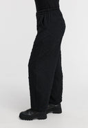 'Floréa' Pants – wide cut, textured & with stretch