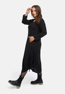 Jurk in A-lijn met plooien 'Ferina'