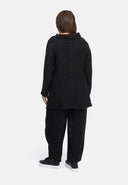 Jacket A-line, Asymmetrical, with Structure Pattern 'Noira'