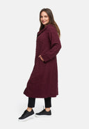 Manteau de transition en viscose stretch texturée 'Floréa'