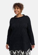 'Lova' tunic - cotton stretch, textured pattern