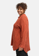 'Lova' tunic - cotton stretch, textured pattern