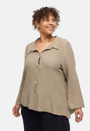 Blusa "Marella" – misto cotone, tessuto strutturato