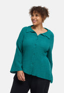 Blusa "Marella" – misto cotone, tessuto strutturato