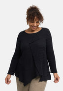 'Marella' tunic – cotton blend, asymmetric hem