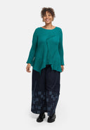 'Marella' tunic – cotton blend, asymmetric hem