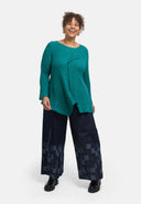 'Marella' tunic – cotton blend, asymmetric hem