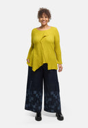 'Marella' tunic – cotton blend, asymmetric hem