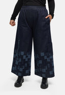 'Nila' trousers – dark denim, balloon shape