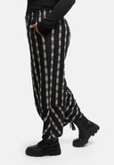 'Karena' trousers - cotton stretch, striped look