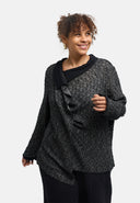'Perlina' tunic – mixed materials, draped