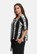 Kastiges Shirt aus leichtem Viskose-Stretch  'Sovana'