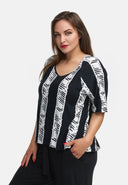Kastiges Shirt aus leichtem Viskose-Stretch  'Sovana'