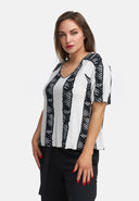 Kastiges Shirt aus leichtem Viskose-Stretch  'Sovana'