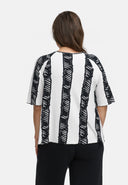 Kastiges Shirt aus leichtem Viskose-Stretch  'Sovana'