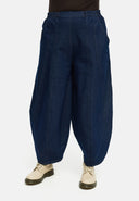 'Amira' byxor – ballong, mörk denim & superstretch