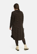 'Brunel' Kleid – Cowl-Neck, seitliche Raffung & Midilänge