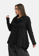 'Brunel' Tunic – short form, nobly textured & shirt collar