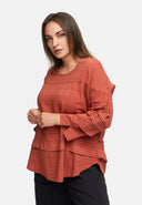 Tunic scaoilte le gearradh céimnithe 'Ferina'
