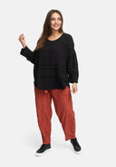 Tunic scaoilte le gearradh céimnithe 'Ferina'