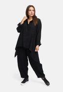 Blusa tunica, linea ad A, asimmetrica 'Noira'