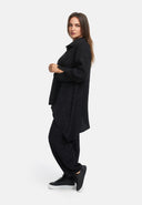 Blusa tunica, linea ad A, asimmetrica 'Noira'