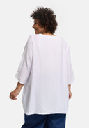 'Alessia' tunic – bamboo viscose, A-line, pointed hem