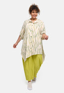 Túnica-blusa 'Livia' – leve, fluida e artisticamente estampada