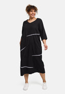 Vestido midi 'Saria' – simples, confortável e natural