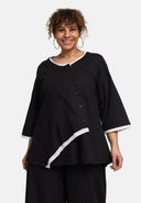 'Saria' Blouse – asymmetrisch, licht & natuurlijk