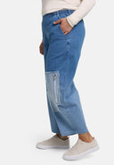 'Sky' Trousers – Premium Denim, Patch & Stretch