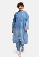 'Sky' Mantel – Premium Spijkerstof, Ombre-wassing & Rekbaar