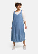 Vestido 'Mara' Decote em V, Comprimento Midi & Elegância do Dia-a-Dia