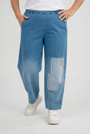 Bríste 'Sky' – Denim Préimhe, Paiste & Síneadh