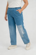 Bríste 'Sky' – Denim Préimhe, Paiste & Síneadh