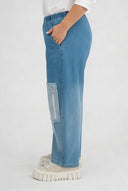 Bríste 'Sky' – Denim Préimhe, Paiste & Síneadh