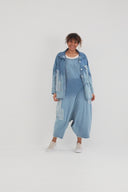 Bluzka 'Sky' – Premiumowy Dżins, Łaty i Rozciągliwość